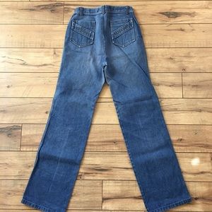 Vintage 60s 70s talon zip high waist boot cut jean